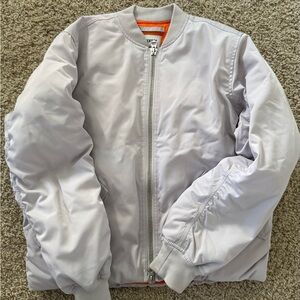 Women Gray Bomber Jacket